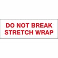 Perfectpitch 3 in. x 110 yards - Do Not Break Stretch Wrap Pre-Printed Carton Sealing Tape - Red & White, 24PK PE3344863